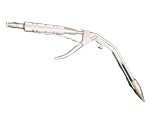 Suction gun for hemorrhoids