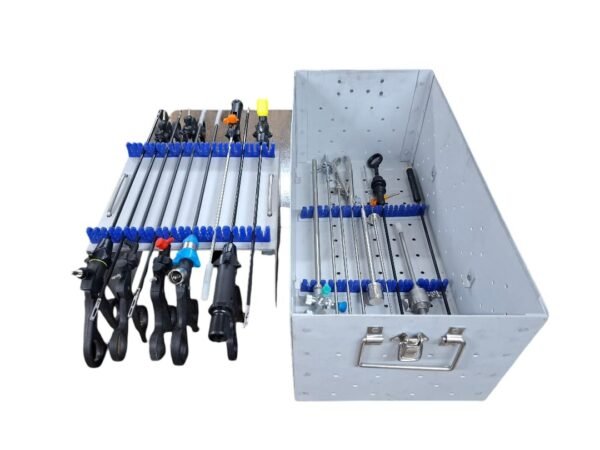 Laparoscopic Perforated Sterlization box (Aluminium Anodised 2mm thickness sheet)